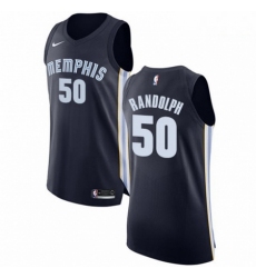 Mens Nike Memphis Grizzlies 50 Zach Randolph Authentic Navy Blue Road NBA Jersey Icon Edition