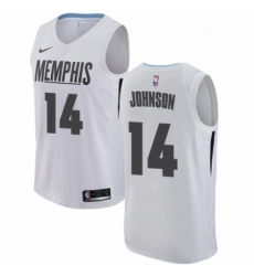 Womens Nike Memphis Grizzlies 14 Brice Johnson Swingman White NBA Jersey City Edition 