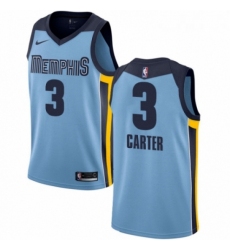 Womens Nike Memphis Grizzlies 3 Jevon Carter Authentic Light Blue NBA Jersey Statement Edition 