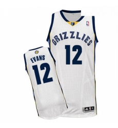 Youth Adidas Memphis Grizzlies 12 Tyreke Evans Authentic White Home NBA Jersey 