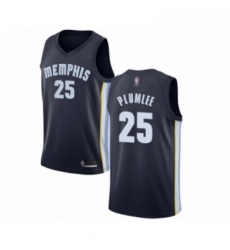 Youth Memphis Grizzlies 25 Miles Plumlee Swingman Navy Blue Basketball Jersey Icon Edition 