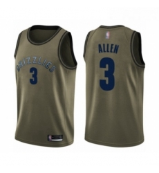 Youth Memphis Grizzlies 3 Grayson Allen Swingman Green Salute to Service Basketball Jersey 