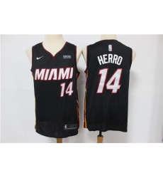 Heat 14 Tyler Herro Black Nike Swingman Jersey