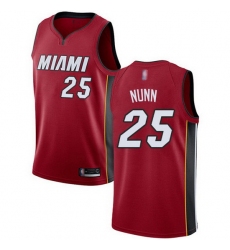 Heat  25 Kendrick Nunn Red Basketball Swingman Statement Edition Jersey