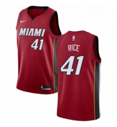 Mens Nike Miami Heat 41 Glen Rice Authentic Red NBA Jersey Statement Edition