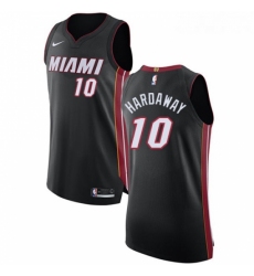 Youth Nike Miami Heat 10 Tim Hardaway Authentic Black Road NBA Jersey Icon Edition