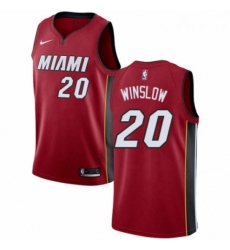 Youth Nike Miami Heat 20 Justise Winslow Authentic Red NBA Jersey Statement Edition