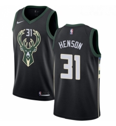 Youth Nike Milwaukee Bucks 31 John Henson Swingman Black Alternate NBA Jersey Statement Edition 