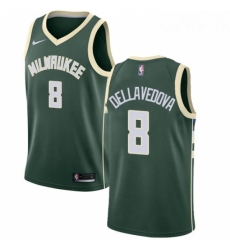 Youth Nike Milwaukee Bucks 8 Matthew Dellavedova Swingman Green Road NBA Jersey Icon Edition 