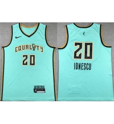 Men New York Liberties 20 Sabrina Ionescu Teal Stitched Jersey