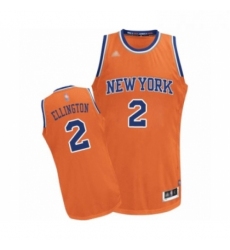 Womens New York Knicks 2 Wayne Ellington Swingman Orange Alternate Basketball Jersey 