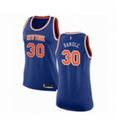 Womens New York Knicks 30 Julius Randle Swingman Royal Blue Basketball Jersey Icon Edition 