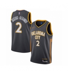 Thunder 2 Shai Gilgeous Alexander Charcoal Basketball Swingman City Edition 2019 20 Jersey