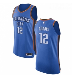 Womens Nike Oklahoma City Thunder 12 Steven Adams Authentic Royal Blue Road NBA Jersey Icon Edition