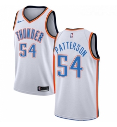 Womens Nike Oklahoma City Thunder 54 Patrick Patterson Swingman White Home NBA Jersey Association Edition 