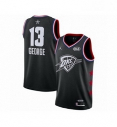 Youth Jordan Oklahoma City Thunder 13 Paul George Swingman Black 2019 All Star Game Basketball Jersey 