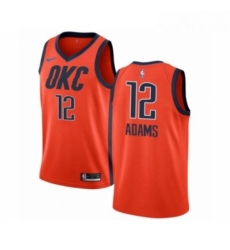 Youth Nike Oklahoma City Thunder 12 Steven Adams Orange Swingman Jersey Earned Edition