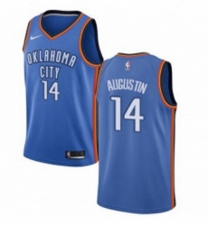 Youth Nike Oklahoma City Thunder 14 DJ Augustin Swingman Royal Blue Road NBA Jersey Icon Edition