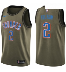 Youth Nike Oklahoma City Thunder 2 Raymond Felton Swingman Green Salute to Service NBA Jersey 