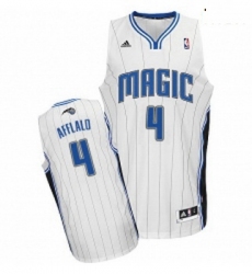 Mens Adidas Orlando Magic 4 Arron Afflalo Swingman White Home NBA Jersey 