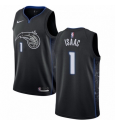 Mens Nike Orlando Magic 1 Jonathan Isaac Swingman Black NBA Jersey City Edition