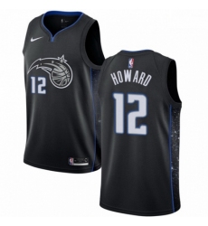 Mens Nike Orlando Magic 12 Dwight Howard Swingman Black NBA Jersey City Edition 