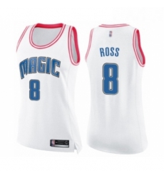 Womens Orlando Magic 8 Terrence Ross Swingman White Pink Fashion Basketball Jersey