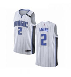 Youth Orlando Magic 2 Al Farouq Aminu Swingman White Basketball Jersey Association Edition 