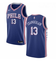 Womens Nike Philadelphia 76ers 13 Wilt Chamberlain Swingman Blue Road NBA Jersey Icon Edition