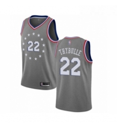 Womens Philadelphia 76ers 22 Mattise Thybulle Swingman Gray Basketball Jersey City Edition 