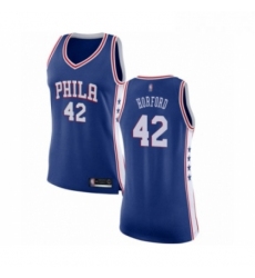 Womens Philadelphia 76ers 42 Al Horford Swingman Blue Basketball Jersey Icon Edition 