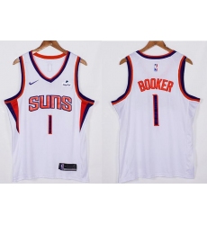 Men Phoenix Suns Devin Booker 1 White 2021 2022 City Edition Nike Stitched Jersey