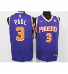 Men's Phoenix Suns #3 Chris Paul Nike Purple Swingman Jersey