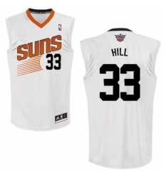 Womens Adidas Phoenix Suns 33 Grant Hill Authentic White Home NBA Jersey