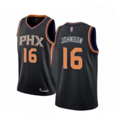 Womens Phoenix Suns 16 Tyler Johnson Swingman Black Basketball Jersey Statement Edition 