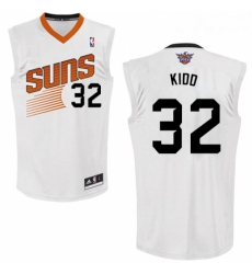 Youth Adidas Phoenix Suns 32 Jason Kidd Authentic White Home NBA Jersey