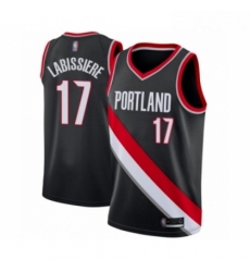 Youth Portland Trail Blazers 17 Skal Labissiere Swingman Black Basketball Jersey Icon Edition 