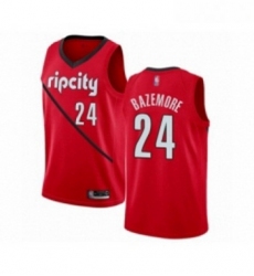 Youth Portland Trail Blazers 24 Kent Bazemore Red Swingman Jersey Earned Edition 