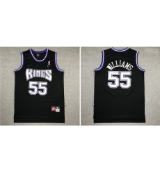 Kings 55 Jason Williams Black Nike Swingman Jersey