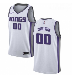 Youth Nike Sacramento Kings 0 Willie Cauley Stein Authentic White NBA Jersey Association Edition 