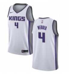 Youth Nike Sacramento Kings 4 Chris Webber Swingman White NBA Jersey Association Edition