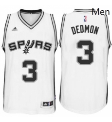 Mens San Antonio Spurs 3 Dewayne Dedmon adidas White Player Swingma Jersey 