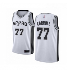 Womens San Antonio Spurs 77 DeMarre Carroll Swingman White Basketball Jersey Association Edition 