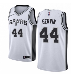 Youth Nike San Antonio Spurs 44 George Gervin Authentic White Home NBA Jersey Association Edition