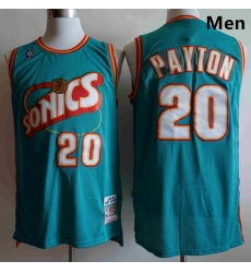 Men Seattle SuperSonics Gary Payton 20 Mitchell Ness Jersey