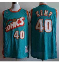 Men Seattle SuperSonics SHAWN KEMP 40 Mitchell Ness Jersey