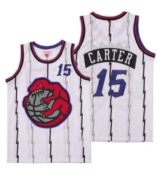 Raptors 15 Vince Carter White Retro Jersey