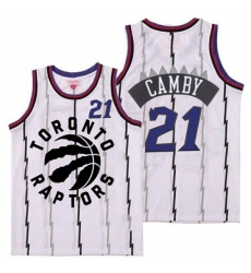 Raptors 21 Marcus Camby White Retro Jersey