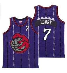 Raptors 7 Kyle Lowry Purple Retro Jerseys 3