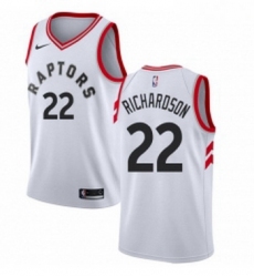 Youth Nike Toronto Raptors 22 Malachi Richardson Swingman White NBA Jersey Association Edition 